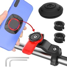 Motorcycle Phone Mount, Anti-Shake Bike Cell Phone Holder with Vibration Dampene