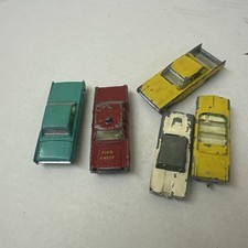 Vintage 5 American Cars LESNEY Matchbox for Restoring Restoration Spares Repair