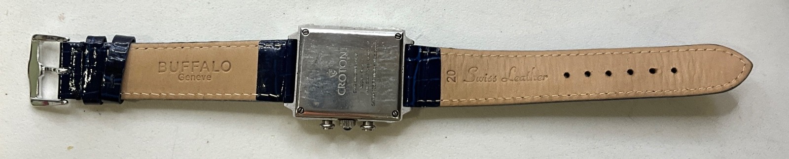 #11 Croton Chronomaster Rectangular Chronograph B… - image 4