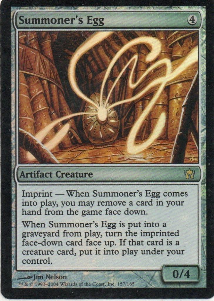 MTG: Fifth Dawn: Foil Summoner's Egg: Lightly Played Condition