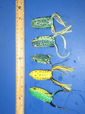 Lot of 5 Booyah Pad Crasher and Similar Hollow Body Frog