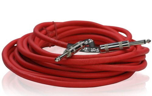 FAT TOAD Speaker Cables 1/4 Male Jack 25ft DJ Cords PA Audio Stage Studio Wires - Picture 5 of 14