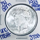1923 BU UNCIRCULATED SILVER PEACE DOLLAR AUTHENTIC U.S. MINT FREE SHIPPING 3702