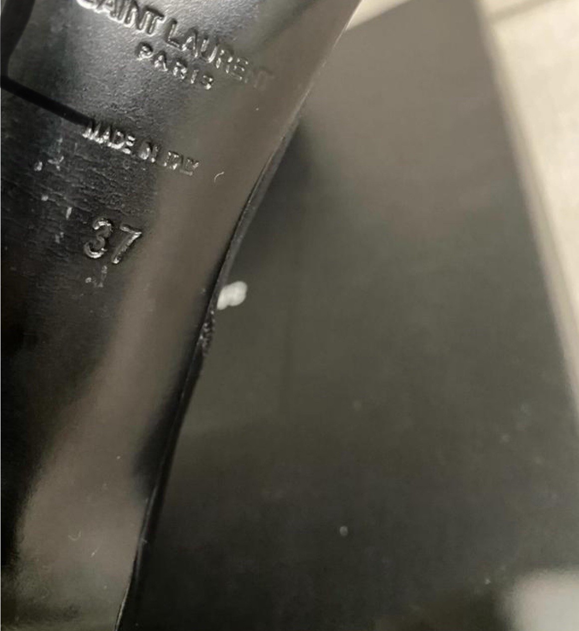 SCARPE SAINT LAURENT DEBBIE STIVALETTI cuir STIVALI WESTERN NERI 37