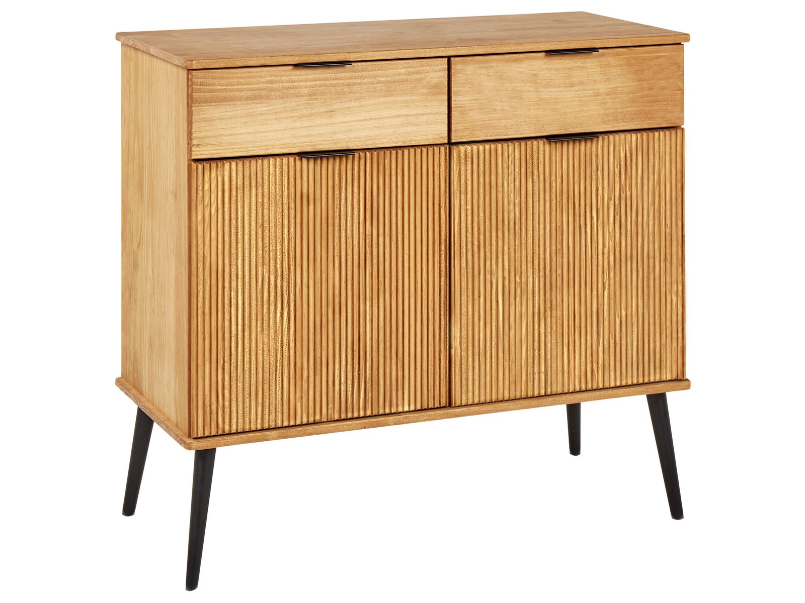 Credenza con 2 cassetti e 2 ante in legno chiaro Timmins