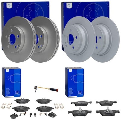 ATE BREMSSCHEIBEN + BELÄGE VORNE + HINTEN passend für MERCEDES E-KLASSE W211