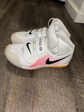Nike Zoom Javelin Elite 3 Track Spikes Men's 9 Shoes White Pink Orange