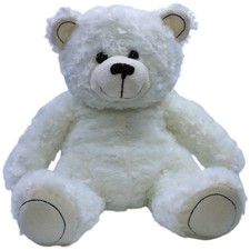 Stelly Schöner großer Teddybär, weiß Kuscheltier 35cm Gebraucht