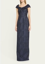 Rickie Freeman For Teri Jon New Twist Front Column Gown Size 8