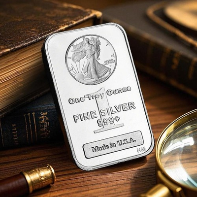 #ad Statue of Liberty 1oz 999 Fine Silver Coin One Troy Ounce Bar Made In US.A $13.97