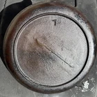 Early Wagner Cast Iron Griddle #7 w/ Heat Ring – Unmarked Pre-1920 – Teardrop