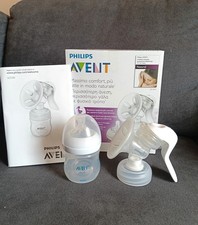 Philips Avent Manual Breast Pump with Bottle, Silicone, Box, Instructions