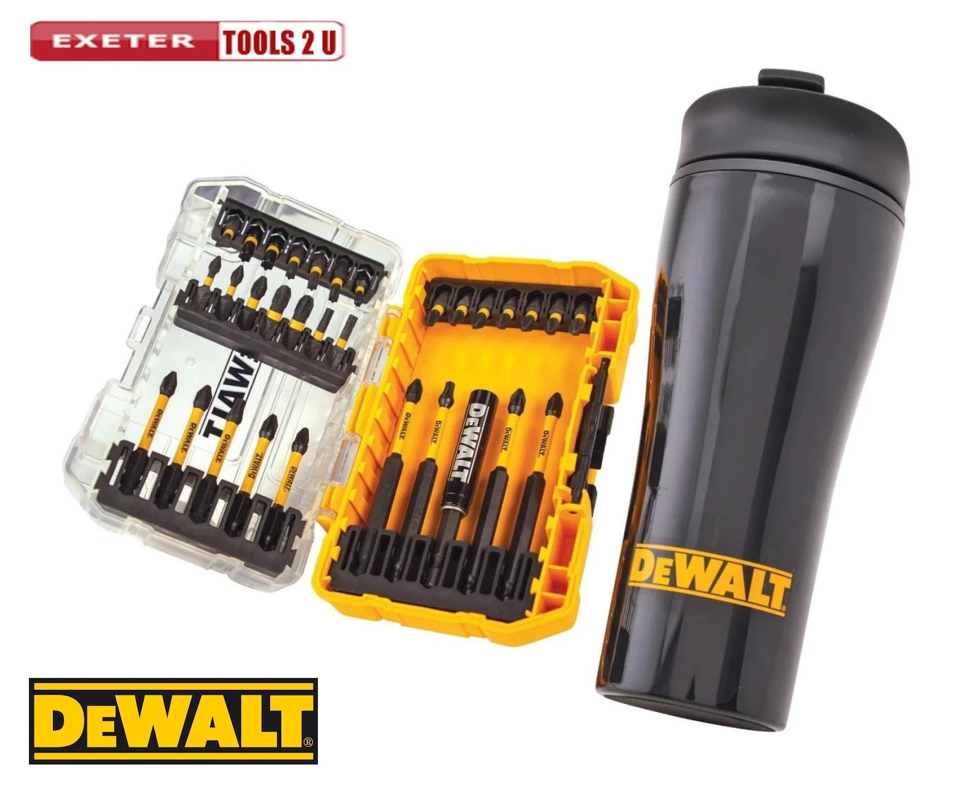DEWALT DT70903T-QZ DT70903T FLEXTORQ Bit Set, 32 Piece & Travel Mug DEWDT70903TQ