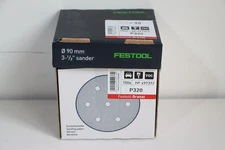 Festool 497372 P320 Grit, Granat Abrasives, STF D90/6, for RO 90 DX, Pack of 100