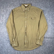 Gant The Hugger Fluffy Oxford Button Down Shirt Men's XL Tan Long Sleeve Rugger