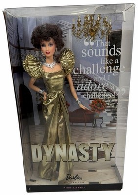 NRFB 2010 Dynasty Barbie Doll T7906 Alexis Carrington Pink Label Nolan Miller