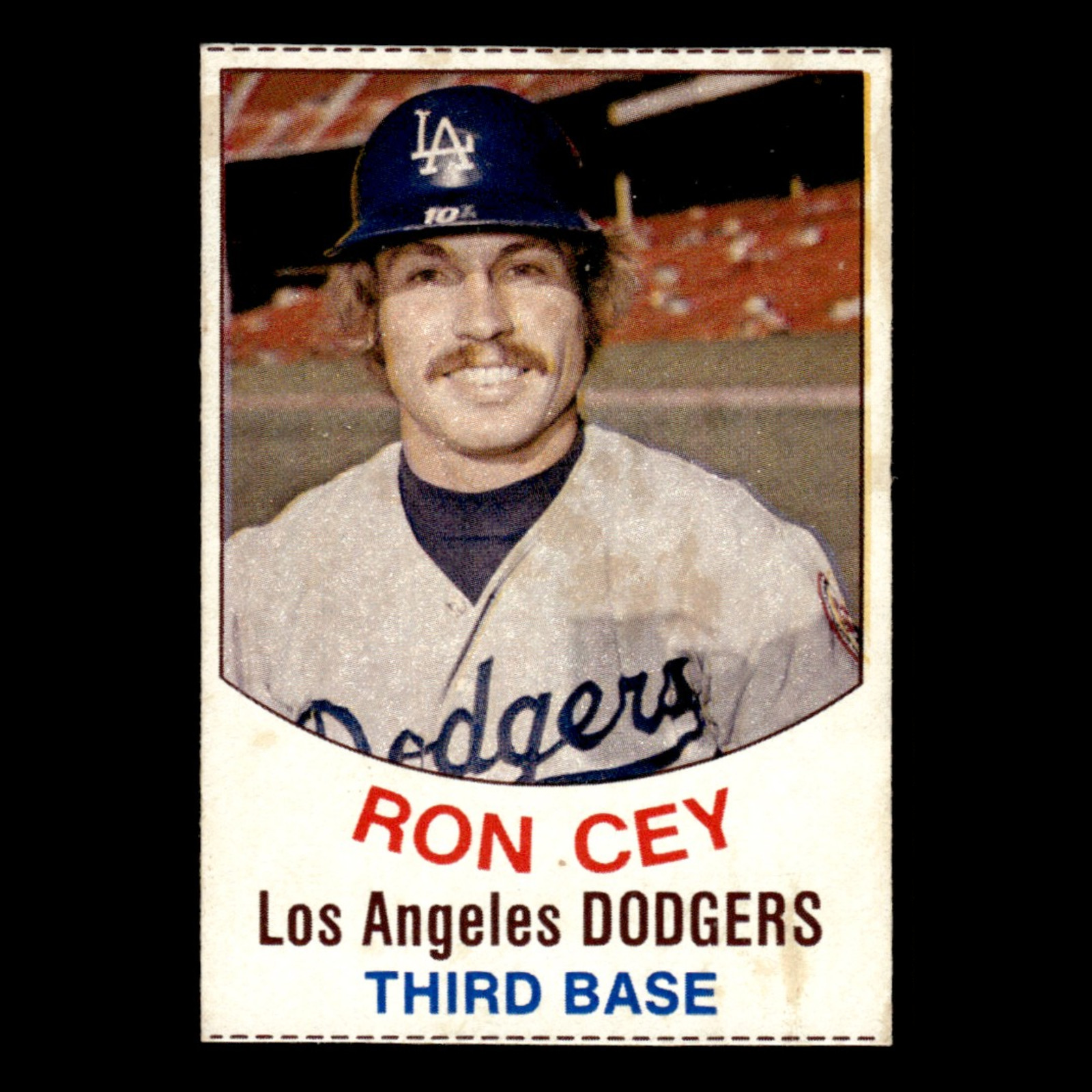 Ron Cey #89 1977 Hostess (hand cut) Los Angeles Dodgers Baseball Card MLB VG
