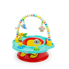 Bright Starts 3-in-1SuperSeat Playful Paradise Booster Floor Activity Seat 16979