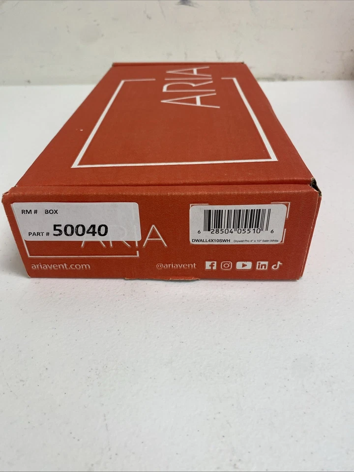 Ventilación de pared empotrada Fittes DWALL4X10SWH Luxe 4 pulgadas Calefacción refrigeración W. x 10 en blanco Foto 4 de 4