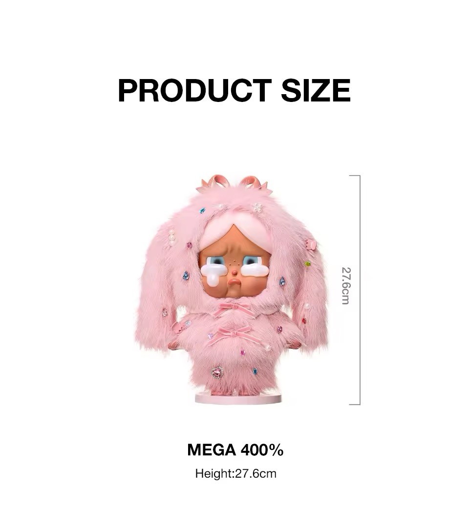 POP MART MEGA CRYBABY 400% – Crying in Pink-Limited Edition, Brand