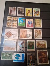 COLOMBIA POCZTA POCZTOWA / POCZTA LOTNICZA UŻYWANA MIESZANKA (PARTIA 34) NIEKTÓRE WYSOKIE WARTOŚCI W ZESTAWIE