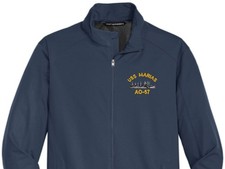 Image of USS MARIAS AO-57 Soft Shell Jacket. New. U.S. Navy