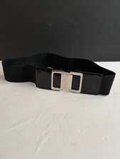 Express Buckle Stretch Wide Waist Black Belt Size 3/4