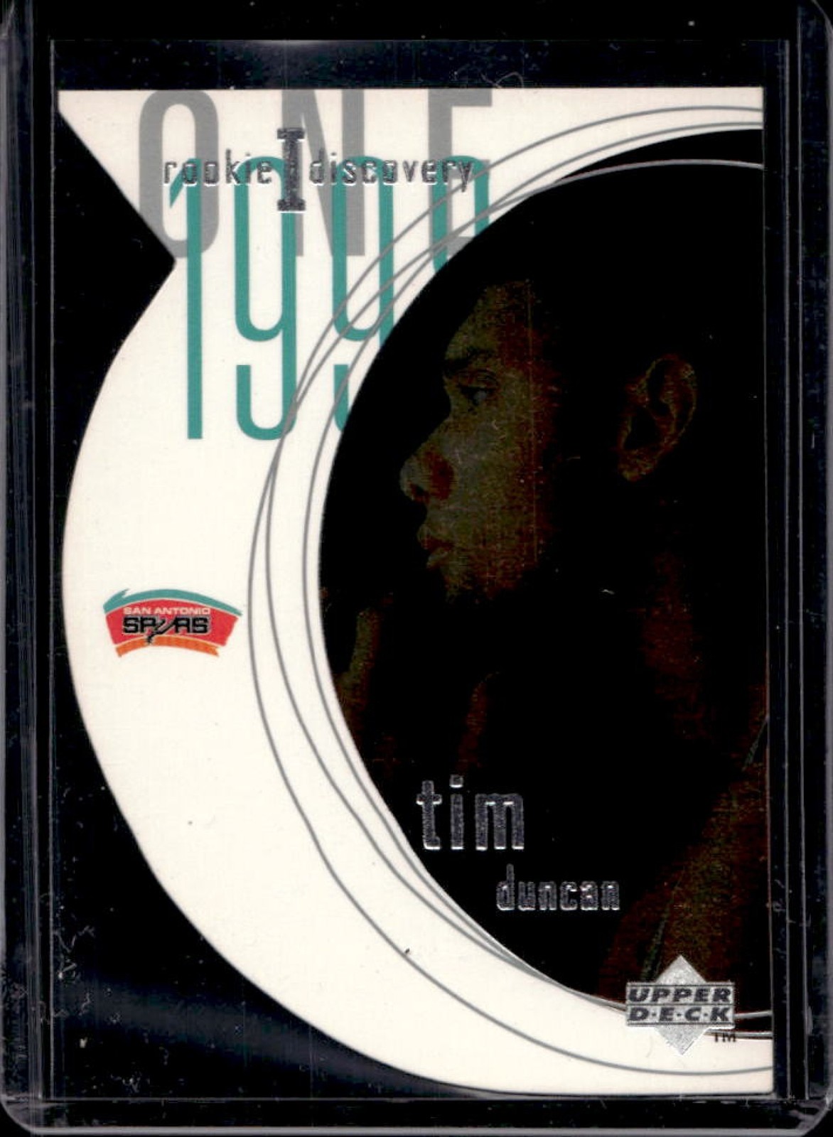 1997-98 Upper Deck Tim Duncan Rookie Discovery I RC #R1 Spurs