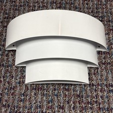 Vtg Mid Century Modern Layered Metal Wall Sco...