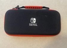 Nintendo Switch Travel Carry Case With Game Storage Black and Red