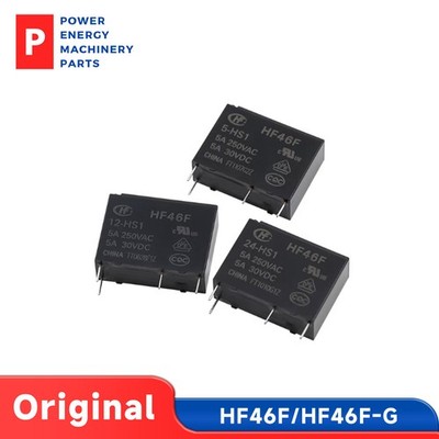Original HONGFA HF46F-G-005 012 024-HS1 HS1T 5VDC 12V Relay 4 Pin 5A/7A 5PCS
