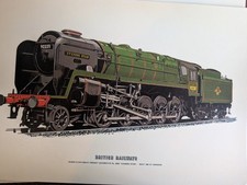 Prescott Pickup Oversized Railway Postcard British Railways Evening Star Engine