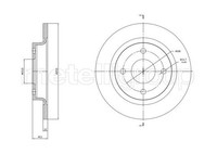 2X Metelli Bremsscheibe 23-1846C FüR Ford