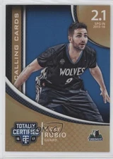 2016-17 Panini Totally Certified Calling Cards Mirror /25 Ricky Rubio #32
