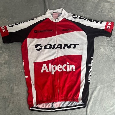 Giant Alpecin Team Radtrikot Herren XXL Polyester Full Zip mit Taschen