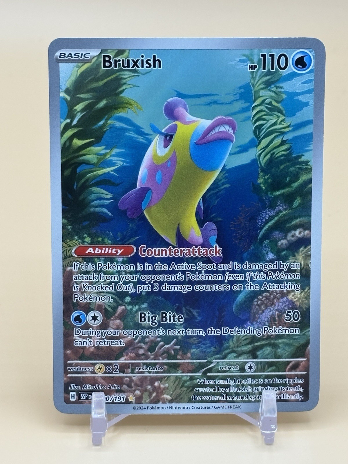 Pokemon Bruxish Full Art 200/191