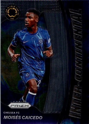 Tarjeta intercontinental Moisés Caicedo 2025 Panini Prizm Copa Mundial de Clubes de la FIFA #9