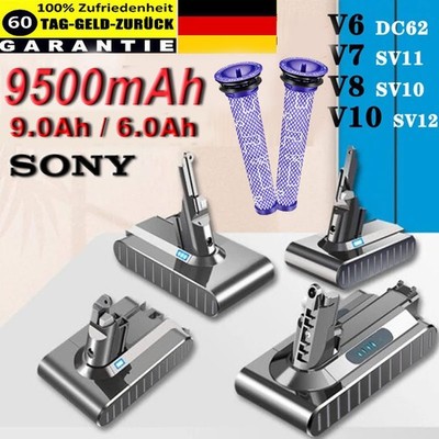 SONY 9500mAh Akku Für Dyson V8 V7 V6 V10 Akku Animal Absolute Staubsauger SV10