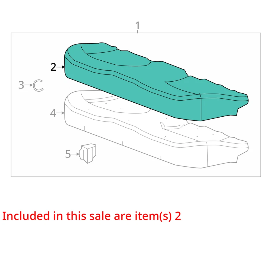 Se adapta a 2014 Buick Lacrosse CVR ASM-R/asiento Cush*negro 26266734 - nuevo fabricante de equipos originales 26266734 Foto 2 de 3