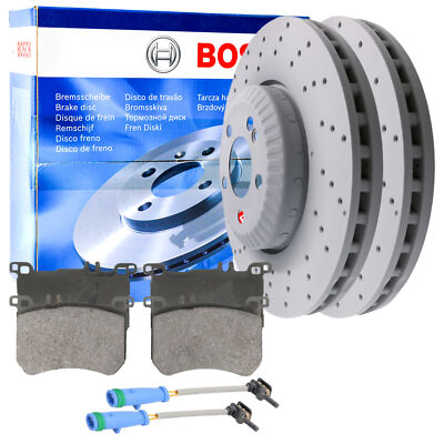 BOSCH Bremsscheibe 342mm Beläge WAKO Satz Vorne für MERCEDES S-CLASS W222