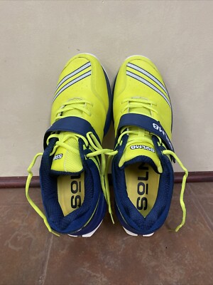 Solm8 S4 Cricket Shoes Mens 12 Rubber Sole Yellow Blue Athletic Sports Solm8 S4 Cricket Shoes Mens 12 Rubber Sole Yellow Blue  main image 4