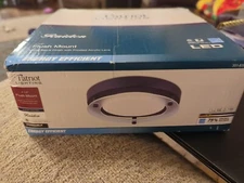 Patriot Lighting "Raiden" 7-1/2" Flush Mount (LED, Matte Black)