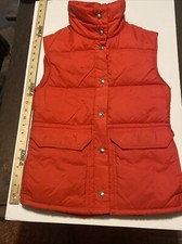 VTG 80s REI Co-Op Retro Button Up Vest Puffer Classic Red Sz Small