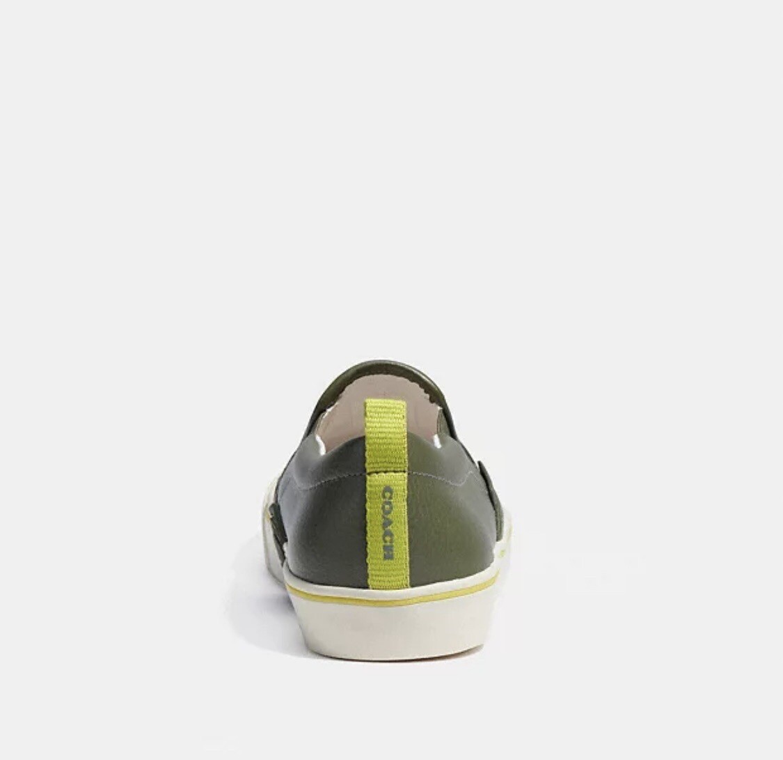 Coach Men Printed Pebble Slip-On Skate Sneaker Size 10.5D  display picture 1
