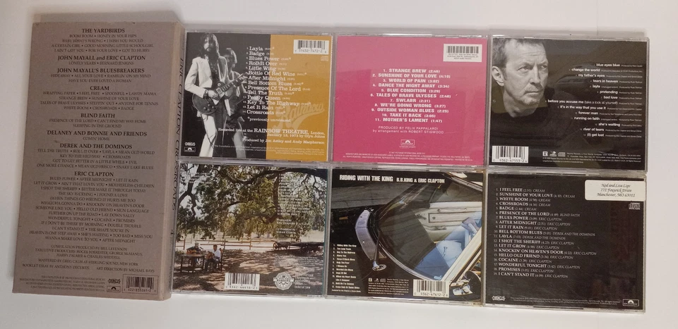 Eric Clapton CD Collection: 6 Classic Albums & Crossroads Box Set (Cover Damage) - Image 2 of 4