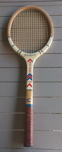 Raquette De Tennis Vintage En Bois ATA Super Club – Authentique Années 1900