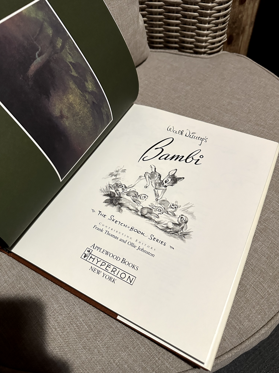 Walt Disney's Bambi 1997 The Sketchbook Series 1st Ed Published w