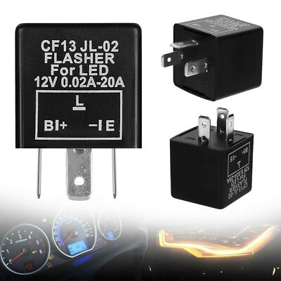 LED BLINKRELAIS 12V LASTUNABHÄNGIG MOTORRAD BLINKER-RELAIS RELAY FLASHER 3 POLIG