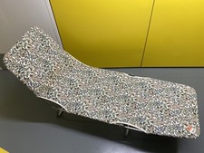 Vintage Retro Floral SunLounger Reclining Camping Campervan Garden 70s