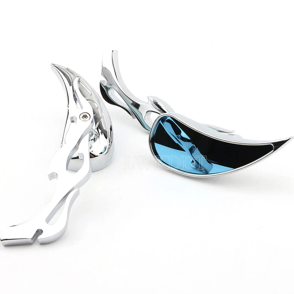 US Motorcycle For 2004 2005 2006 2007 Big Dog Chopper Teardrop Rearview Mirrors - Image 4 of 4